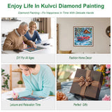 Kulvci Car Diamond Art Painting Kits for Adults, Diamond Art Kits for Beginners, 5D DIY Full Drill Gem Craft for Home Decor Gift 12x12inch Kulvci
