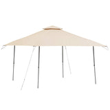 Garden Winds Custom Fit Replacement Canopy Top Cover Compatible with The Coleman 2000004407, 2000035727 13 x 13 Two Tiered Tent Eaved Shelter - Upgraded Performance RIPLOCK 350 Fabric- Beige Garden Winds