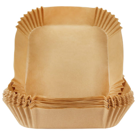 BYKITCHEN Parchment Paper, Square Liners for Baking Roasting Microwave, 50Pcs 8 Inch Filter Paper, Compatible with Corsori, Ninja, Cuisinart Air Fryer and More BYKITCHEN