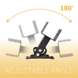 Heavy Duty Roof Riser Brackets Kit, Adjustable Roof Riser Beam Mount Brackets for Roof Pergola Gazebo (Black - Set 3) TPHUC