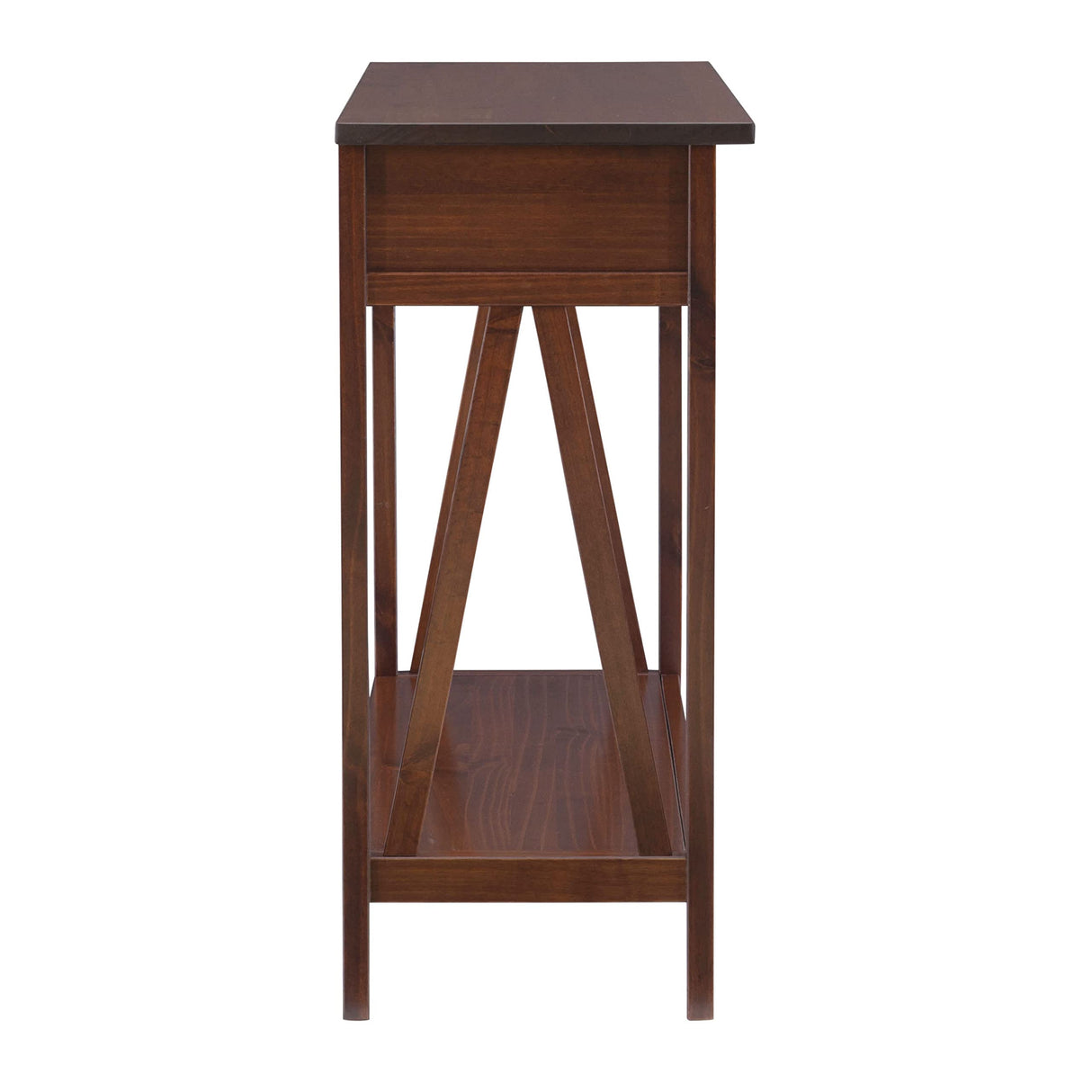 Linon Home Dcor Console Table, 42.01"w x 13.98"d x 30.71"h, Antique Tobacco Linon