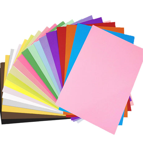 Colored Lightweight Construction Paper - A4 Origami Paper 200 Sheets Colored Paper, 20 Colors Colored Printer Paper Copy Paper, 8.3" X 11.7" Multipurpose Colored 70GSM for DIY Kids Art Craft TIWIHON