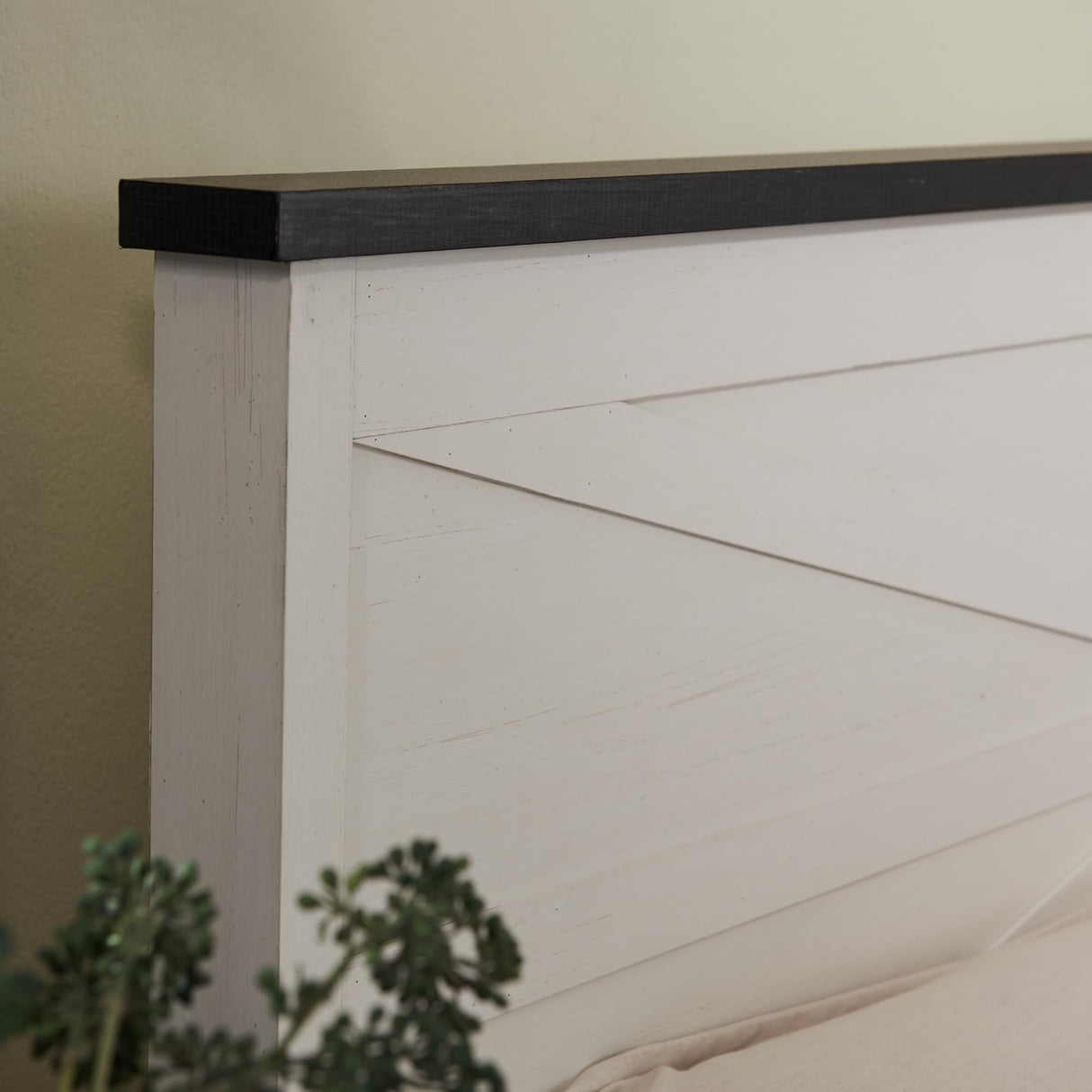 XIASLO Farmhouse Queen Bed Frame with Headboard, Sliding Barn Door Storage Cabinets, Sturdy Wood Slats Support, No Box Spring Needed, Noisy Free, Easy Assembly, White Oak XIASLO