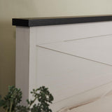 XIASLO Farmhouse Queen Bed Frame with Headboard, Sliding Barn Door Storage Cabinets, Sturdy Wood Slats Support, No Box Spring Needed, Noisy Free, Easy Assembly, White Oak XIASLO