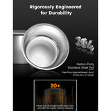 Nuwave Duet Air Fryer, Electric Pressure Cooker & Grill Combo, 540 IN 1 Multicooker with 2 Removable Lids, Slow Cook, Sears, Sautés, 18/10 SS Pot, Sure-Lock Safety Tech & 9 Deluxe Accessories Nuwave