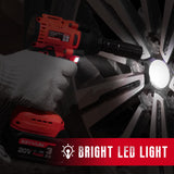 SEYVUM Impact Wrench,1/2" Impact Gun, Power Impact Driver Max Torque 320 Ft-lbs (430N.m), Cordless Impact Wrench with 20V Brushless Motor, 3.0Ah Li-ion Battery with Fast Charger, 4 Pcs Impact Sockets SEYVUM