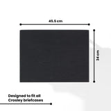 Crosley Manchester Record Player Stand, Media Console with Vinyl Storage, Modern Home Organizer, Black Crosley