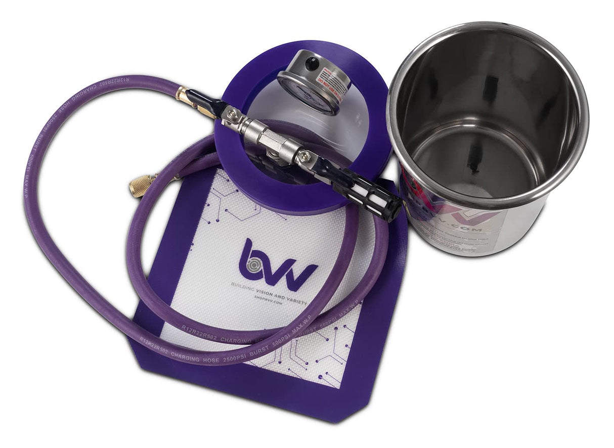 BVV 2 Quart Tall Stainless Steel Vacuum Chamber BEST VALUE VACS