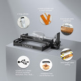 Longer Ray5, B1 and Most Laser engravers, Y-axis Rotating Drum Engraving Module for Engraving Cylindrical Objects, Wine Glasses, Glasses Longer