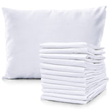Pacific Linens White Percale Pillow Case - Soft Hotel Style Polly Cotton Blend, 200 Thread Count, Wrinkle Free Linen Pillow Cases, 12 Pack Set of Pillowcases Pacific Linens