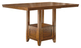 Signature Design by Ashley Ralene Traditional 36" Counter Height Dining Room Extension Table, Medium Brown Signature Design by Ashley