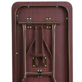 Flash Furniture Frankie 5-Foot Mahogany Melamine Laminate Folding Training Table Flash Furniture