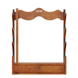 VEVOE Gun Rack, Wood Gun Rack Wall Mount, Gun Display Rack Holds 4 Rifles, Shotguns, 132 lb Heavy Duty Wall Storage Display Rifle Rack with Soft Padding VEVOR