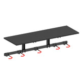 Mount-It! WheelsUp Bike Storage Rack with Shelf | Wall Mounted Garage Organizer Holds 5 Bikes | Adjustable Padded Hooks, Max Capacity 385 lbs | Space-Saving Solution Mount-It!