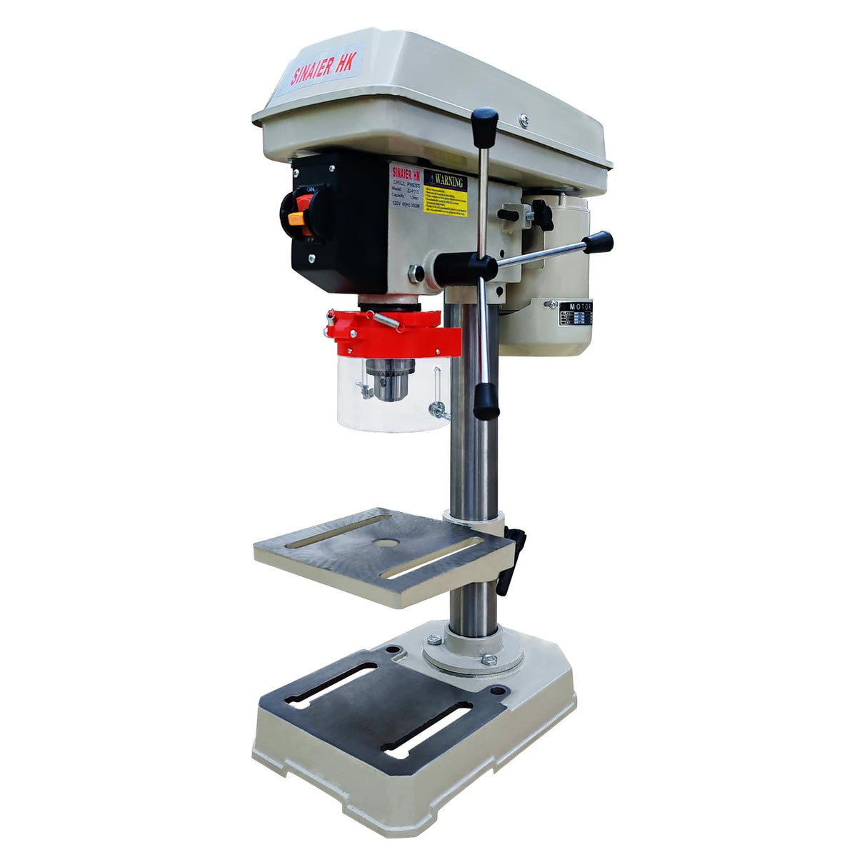 Drill Press, Benchtop Drill Press, High-Performance 8 Inch 5 Speed Benchtop Drill Press,0-45° Tiltling Tabletop Drilling,2.9 Amp for Wood, Metal, and Plastic (8 Inch) SINAIERHK