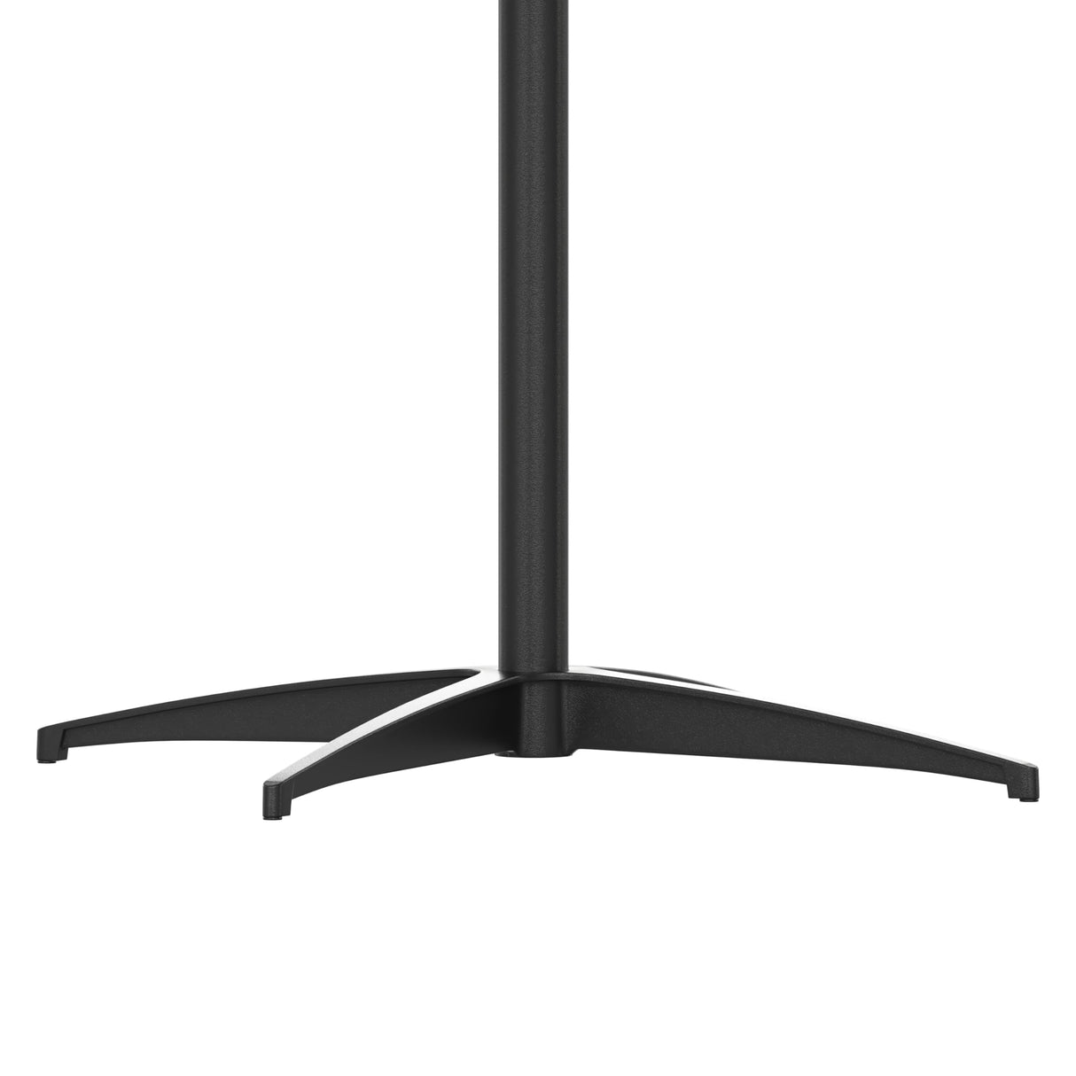 Flash Furniture Lars Black 30'' Round Wood Cocktail Table with 30'' and 42'' Columns Flash Furniture