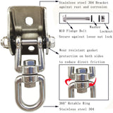 Arlai Hanging Chair Hardware Hanging Kit - Heavy Duty 360° Rotate Ultra Durable Hooks for Swing, Yoga, Playground, Gym, Punching Bag Hanger, 1000 lb Capacity Arlai