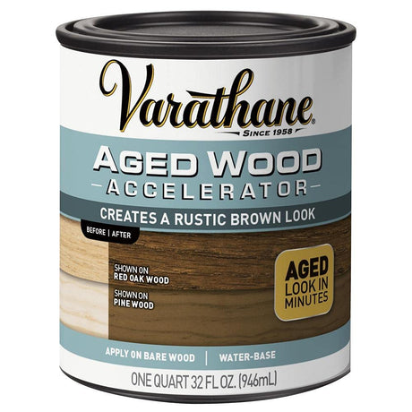 Varathane 331305 Aged Wood Accelerator, Quart, Brown Varathane