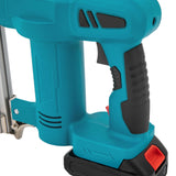 2-in-1 Nail Gun, Nail Gun with 20V 1.5Ah Battery & Charger, Electric Nail Gun with 1000Pcs Staples and Nails, for Home Improvement & Woodworking (Blue) TFCFL