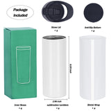 4 Pack Kid Sublimation Sports Water Bottle Blanks, 15 Oz Sublimation Tumblers Bulk Leak Proof Stainless Steel Bottles Flask with Portable Handle, Individually Boxed Micellwuu