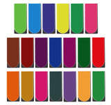 Magnetic Bookmarks,60 Pack 20 Solid Color Magnet Page Clip Small Bookmark for Book Lovers, Presents, Women, Man, Kids, Tudents, Teachers, School, Home, Office, Reading Supplies(2 x 0.8 inch) ABSOFINE