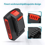 LBXR20 20V 3.0Ah Replacement for Black and Decker 20V Lithium Battery LB20 LBX20 LBXR20-OPE LBXR2020-OPE LB2X4020-OPE LBXR20B-2 LST220 LST300,with 16V/20V Multiple Volt Output Battery Charger ORHFS