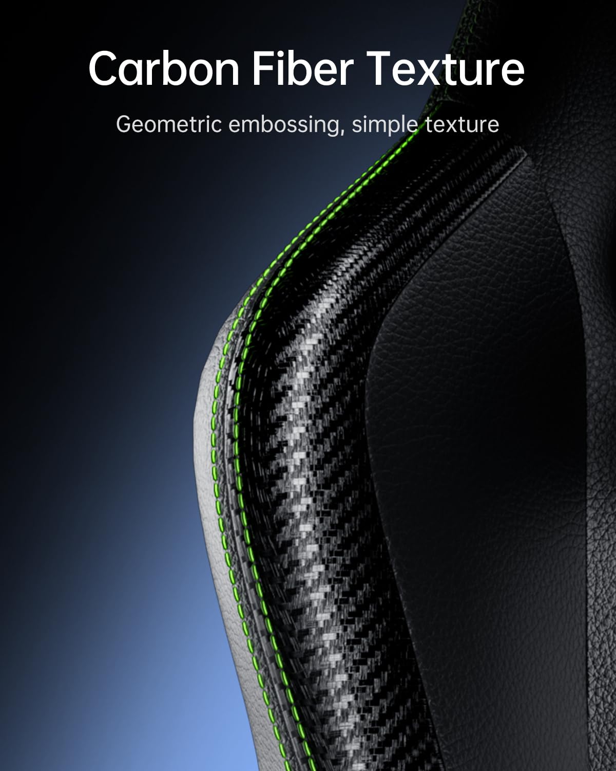 AutoFull Gaming Chair, Racing Style Gaming Chair with Velvet Material Ergonomic Lumbar Support,Adjustable High Back PU Leather PC Chair,Dark AutoFull