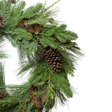 Northlight Pine Cone and Cedar Artificial Christmas Wreath - 32-Inch, Unlit Northlight