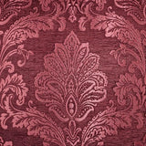 Touch of Class Camelot Luxury Bedding | Robust Burgundy | Matte Satin Damask on Richly Textured Jacquard-Woven Chenille Design | 4 Piece Set Includes King Comforter, Bedskirt, and 2 King Shams Touch of Class
