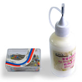 JUYA Paper Quilling Kits with 30 Colors 600 Strips and 8 Tools (Width:3mm with Glue, Blue Tools) JUYA