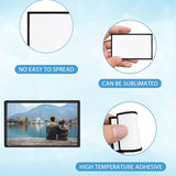 20 Pieces Blank Sublimation Patches 2 Shapes Fabric Iron-on Patch Repair Patches Decorative Patches for DIY Crafts, Hats Clothes Uniforms Shoes Bags Backpacks (Multiple) BOYIVI