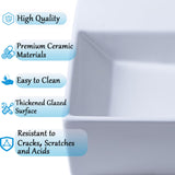 VCCUCINE 24"x14"Wall Mounted Bathroom Vessel Sink with Towel Rack,Wall Hung Porcelain Ceramic Sink,White Floating Rectangular Lavatory Vanity Small Bathroom Sink With Single Faucet Hole and Overflow VC CUCINE