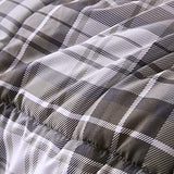Madison Park Essentials Parkston Plaid Comforter, Matching Sham, 3M Scotchguard Stain Release Cover, Hypoallergenic All Season Bedding-Set, King/California King, Brown, 3 Piece Madison Park