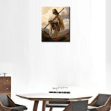 Aihonmin Jesus is on The Mountain Digital Painting Paint by Numbers Kit for Adults Acrylic Oil Painting Set Painting for Beginners Religion Spiritual Drawing Wall Decor Gift 16x20 in (Frameless) Aihonmin