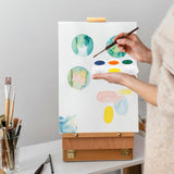 Bercoor 52 PCS Plastic Paint Palettes, 6 Well White Rectangular Watercolor Oil Palette Painting Tray Artist Craft Palettes for Painting Party, DIY Craft and Art Painting Bercoor