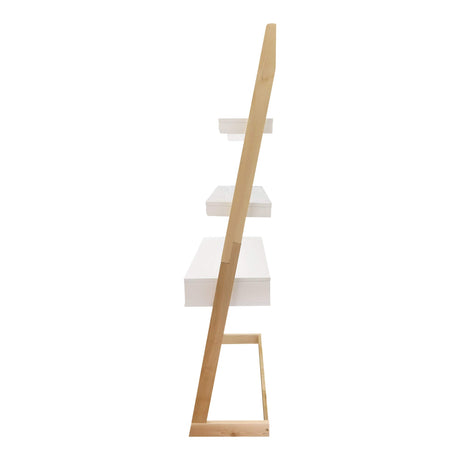 American Trails Freestanding Ladder Desk With Drawer, Natural Maple/White American Trails