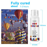 YAKAMOZ Jigsaw Puzzle Glue with Sponge Head for Adults Clear Water-Soluble Craft Puzzle Glue Quick Dry for 1000/1500/3000 Pieces of Puzzle,120ML YAKAMOZ