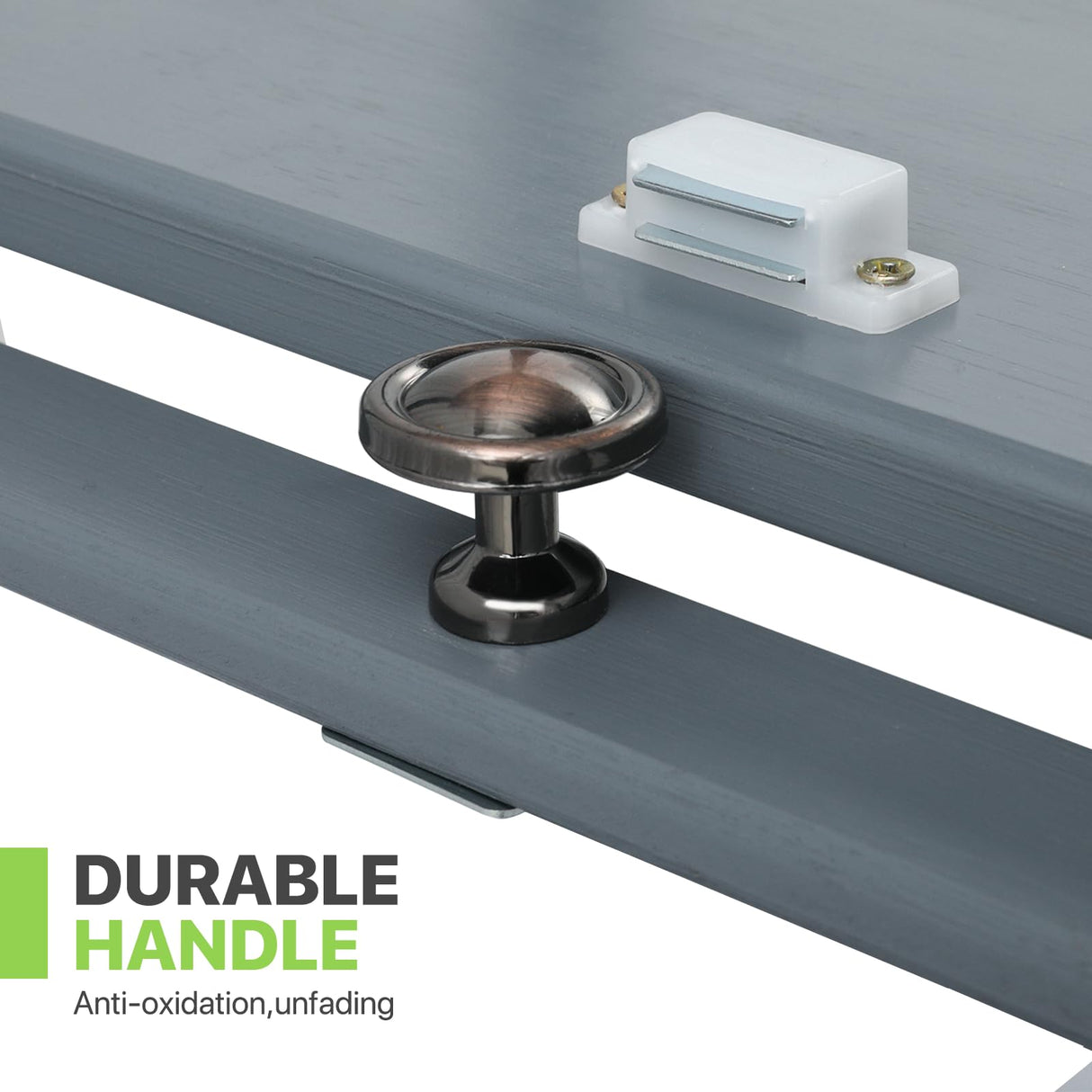 Magshion 68" Tall Curio Display Cabinet, 5 Tier Slim Corner Shelves Collection Display Case for Living Room Bedroom, Gray Magshion