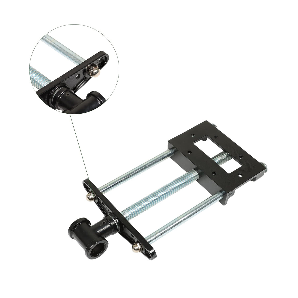 marddpair Woodworking Bench Vise 9 Inch Front Screw Vise Fit for Work bench Chrome Plating Leg Vise marddpair