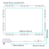 Led Vanity Mirror Lights, Hollywood Style Vanity Make Up Light, 10ft Ultra Bright White LED, Dimmable Touch Control Lights Strip, for Makeup Vanity Table & Bathroom Mirror, Mirror Not Included LPHUMEX