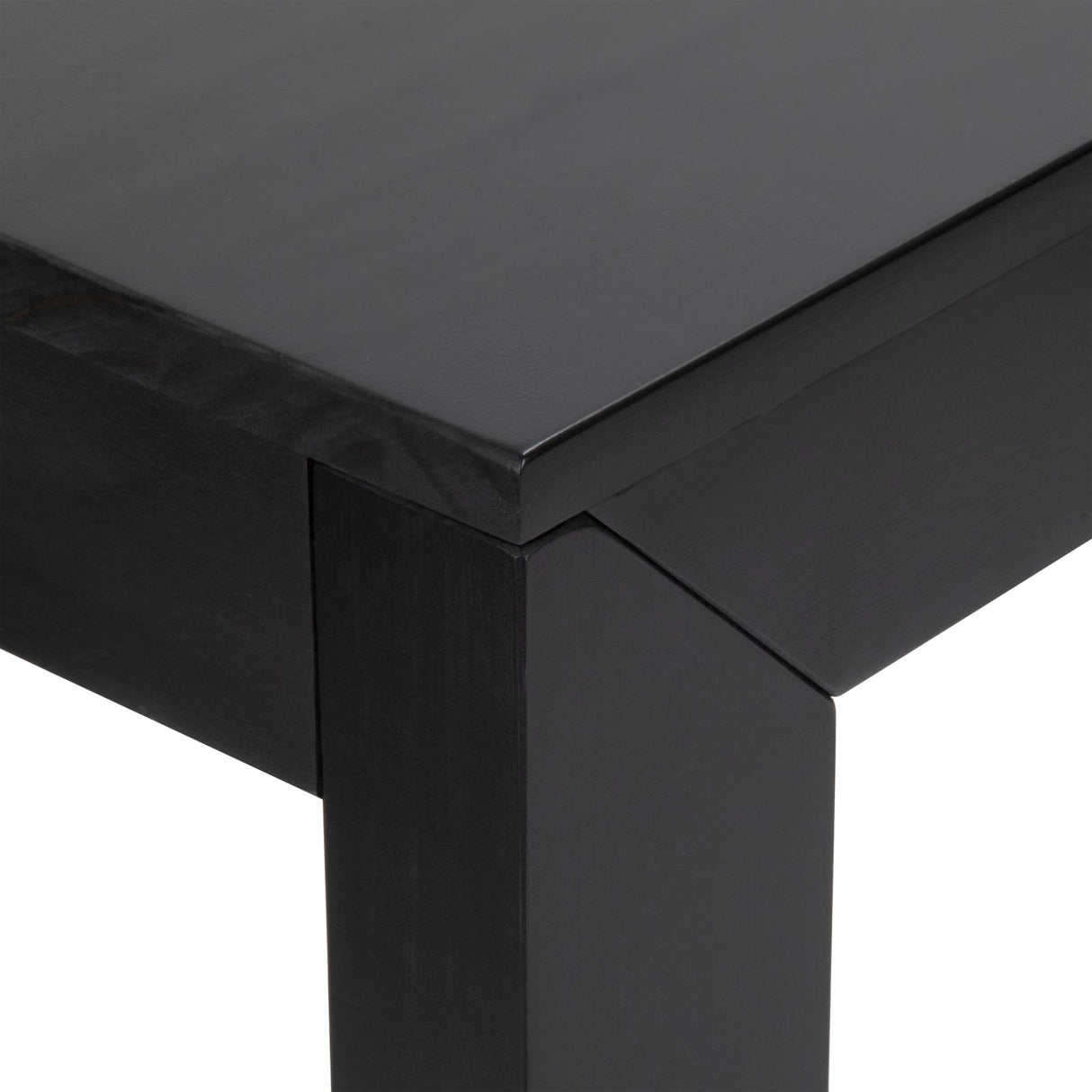 Plank+Beam Modern Solid Wood Console Table, 56 Inch, Sofa Table, Narrow Entryway Table for Hallway, Behind The Couch, Living Room, Foyer, Easy Assembly, Black Plank+Beam