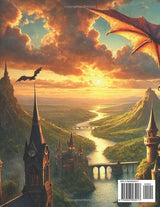 Dragons & Castles: A Coloring Adventure for Teens and Adults Majosta