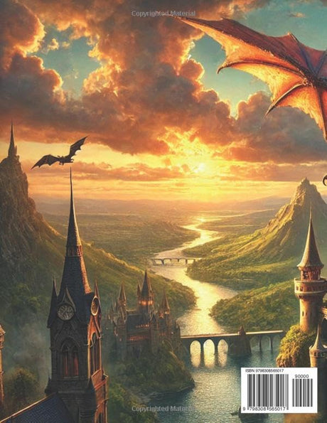 Dragons & Castles: A Coloring Adventure for Teens and Adults Majosta