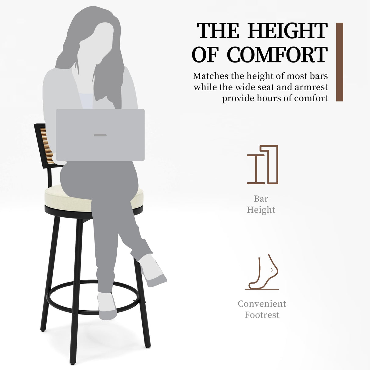 PIZZELLO 5-Piece Patio Swivel Bar Set with 37" Height Propane Round Firepit Table and High Swivel Stools Chair Set of 4, Outdoor High Top Bistro Set for Poolside, Garden, Balcony(Black) PIZZELLO