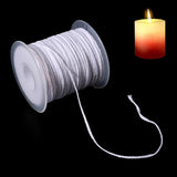 Candle Wicks 100% Natural Cotton, Roll 200 Feet Twine String Spools Braid Candle Non-Smoke Candles Wicks for Candle Making Accessories DIY(1 Roll 200Feet Cotton Wire) Mother' Day+Easter Decor or Gifts kimairy