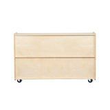 RRI Goods 2 Shelf Montessori Horizontal Bookcase with Wheels (47" Width) |Bookshelf - Toy Storage Organizer, Arts, Crafts & Supplies Storage Unit for Home, Office, Classroom, Daycare RRI Goods