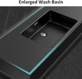 TIZAZO 60IN Bathroom Vanity with Single Sink -Smart Demisting Mirror Cabinet & LED Lighting | Modern Wall Mounted Bathroom Vanity TIZAZO