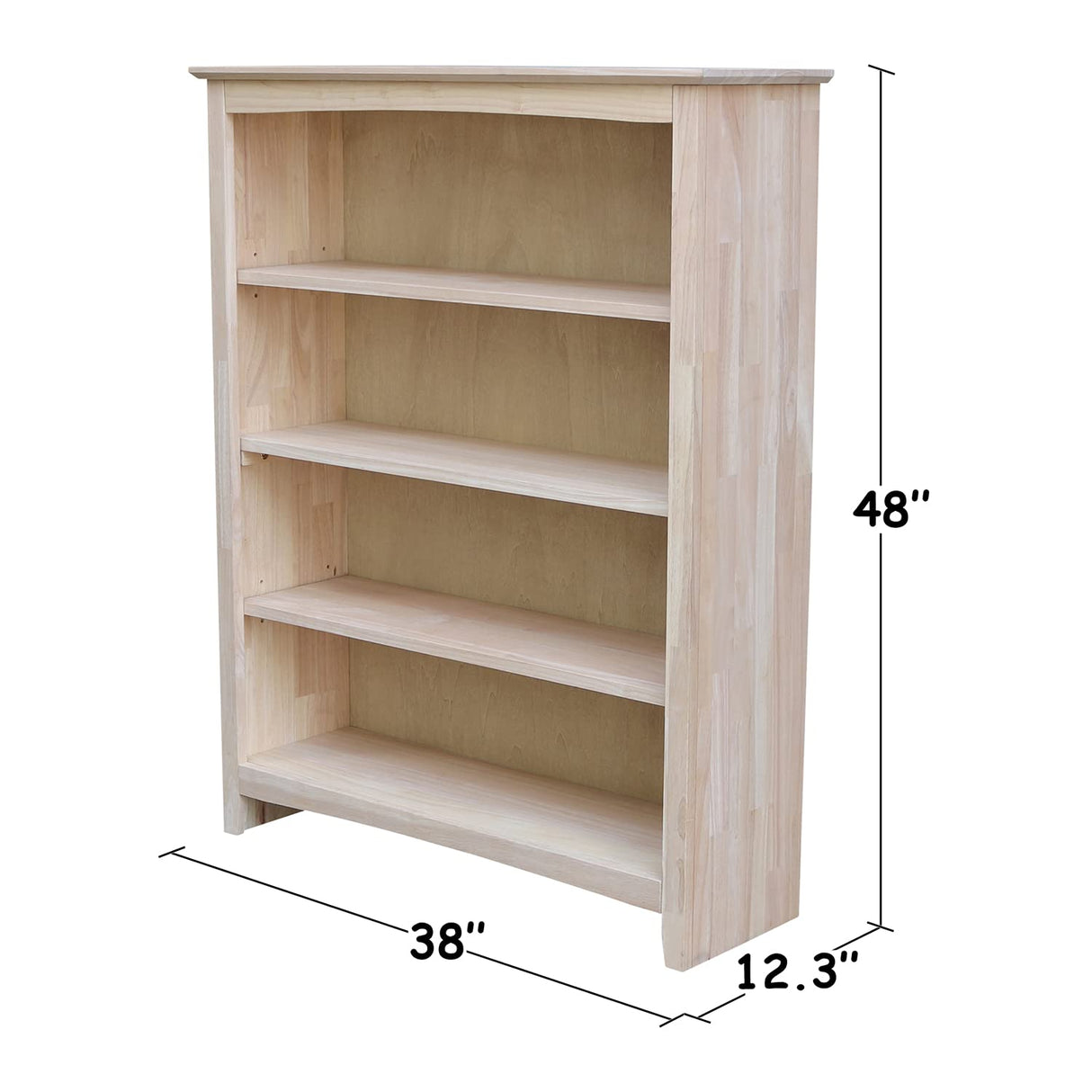 International Concepts Shaker Bookcase - 48 in H International Concepts