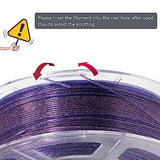 iSANMATE 3D Printer Filament Clear PLA, Multicolor Transparent Transition Glitter Filament, Gradient Purple Blue Multicolor PLA Filament, 3D Printing Filament 1KG/2.2lb, Blue Violet Galactic