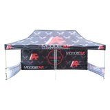 Custom Canopy Pop Up Tent 10x20 with Logo, Personalized Pop Up Canopy Tent for Tradeshow,Customized Canopy Advertising Outdoor Tent (top Canopy +one Full Wall+ Two Small Side Walls+ 23kgs Frame) NaBai